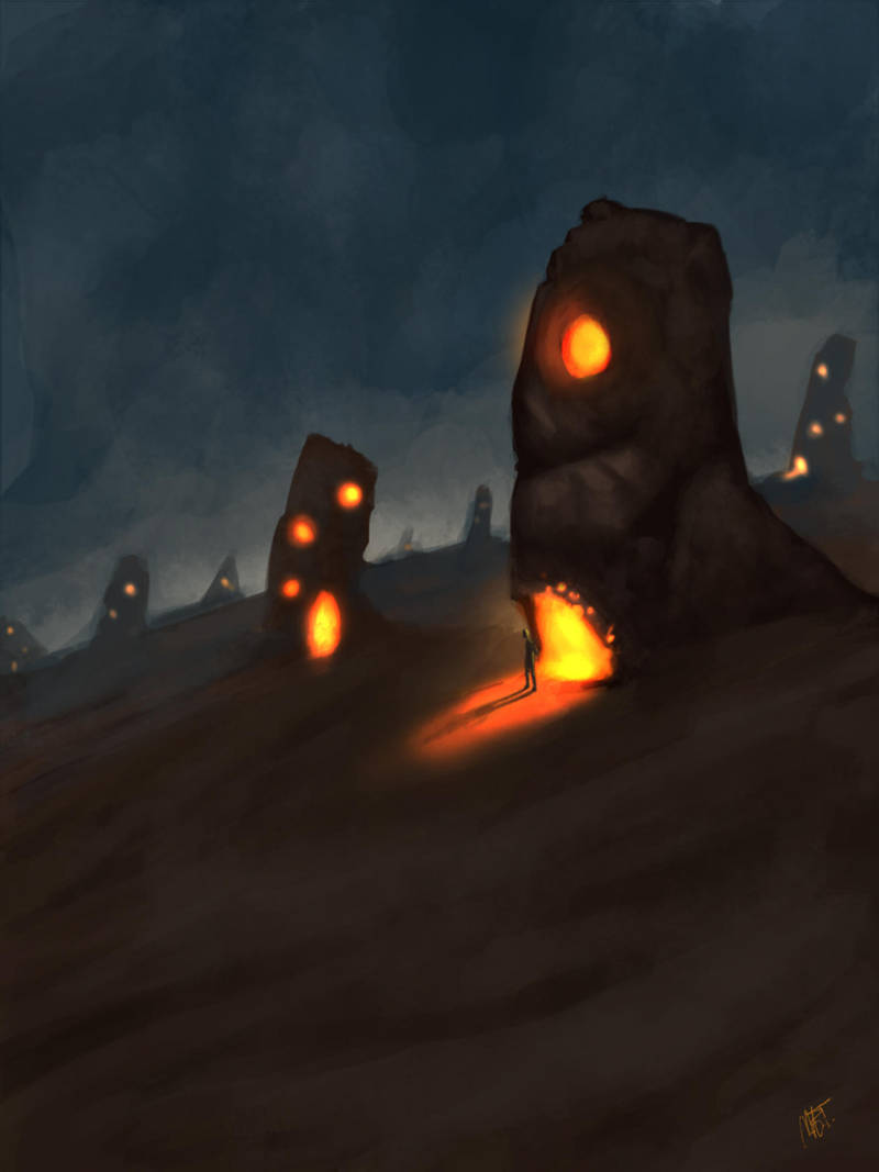Village in the desert by MarkTarrisse