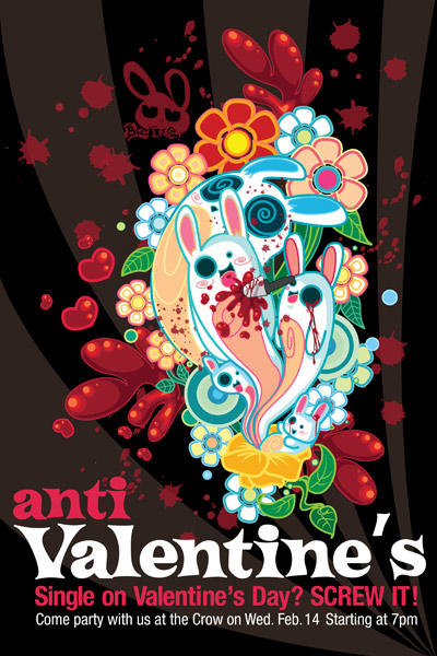 Psychedelic Anti Valentines by bw-inc