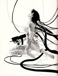 Motoko Kusanagi - Ghost in the Shell by AaragonNega