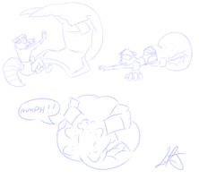 giant diaper attack by Argles