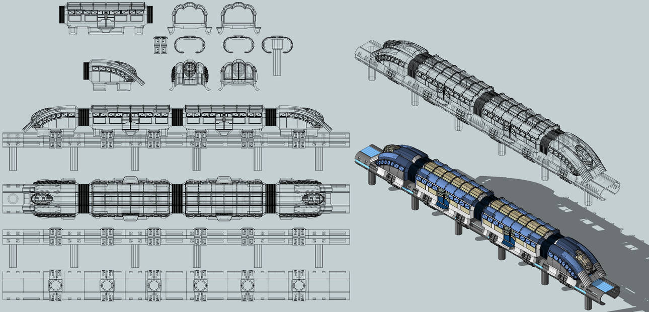 Train blueprints by madcomm on DeviantArt