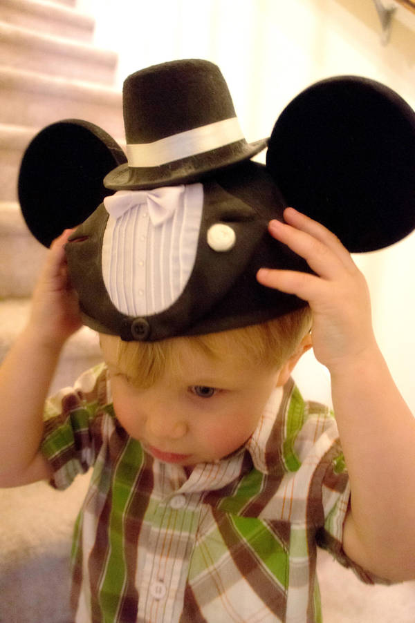 Nephew In Mickey Ears by LDFranklin