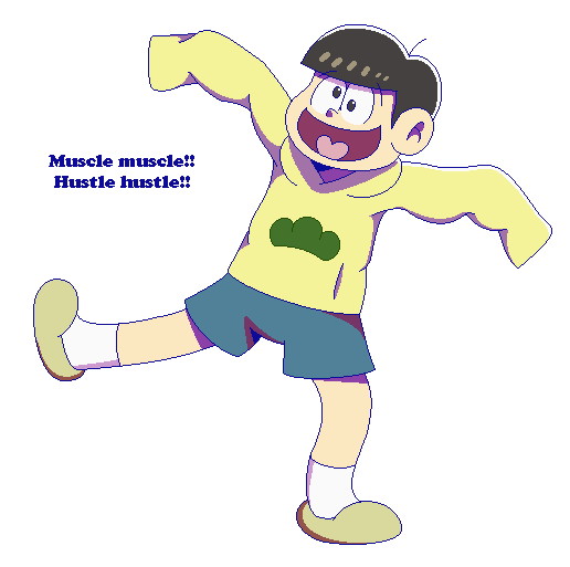 Jyushimatsu: Muscle Muscle!! Hustle hustle!! by Kiss-the-Iconist