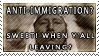 Anti Immigration stamp by MissLaria