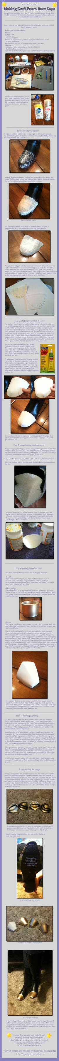 Craft Foam Boot Cap Tutorial by Nogojo