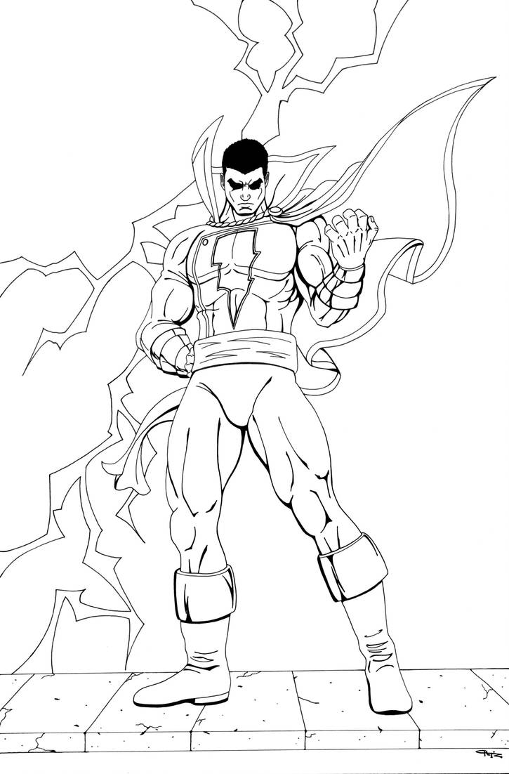 Coloring Pages For Kids Shazam Coloring Pages