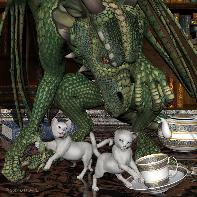 Dancing at tea by Daio