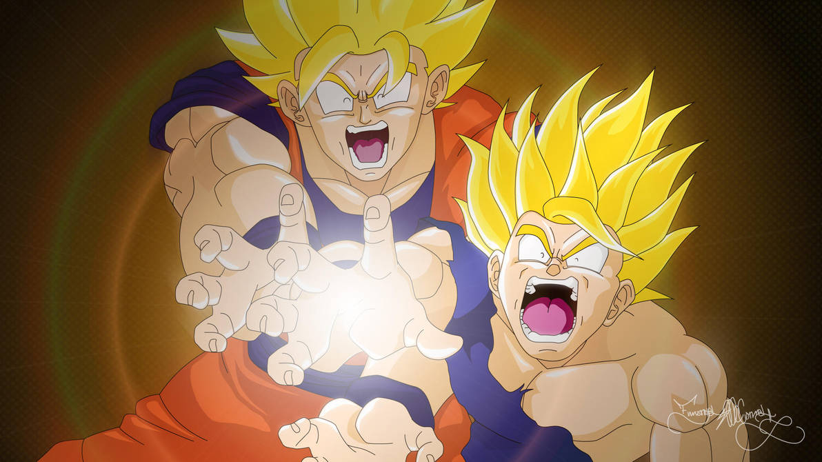 Father Son Kamehameha Wallpaper By Spartan1028 On Deviantart