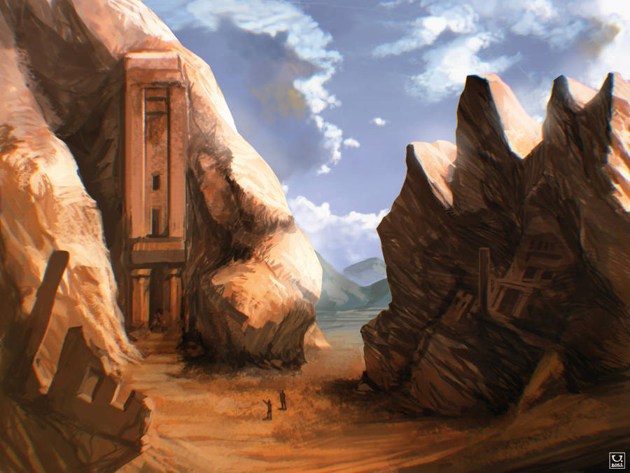 Desert Ruins by carloscara