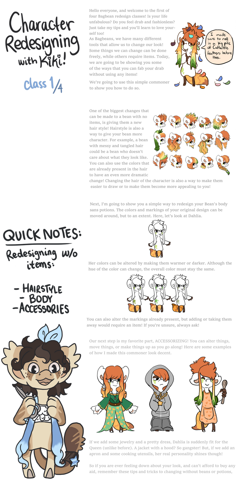 Character Redesigning Class, 1: Without Items by bagbeingintheknow