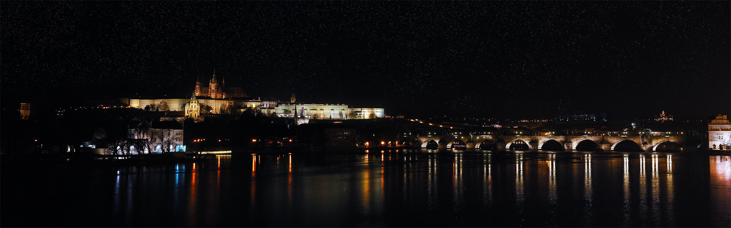 Night Prague by Holowood