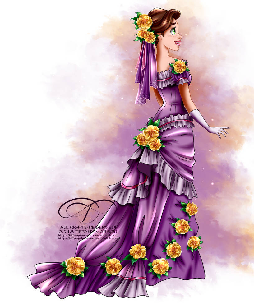 Vintage Ballgown - Rapunzel by tiffanymarsou on DeviantArt