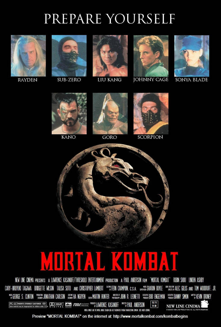 Mortal Kombat (1995) poster by RyuKangLivesAgain on DeviantArt