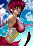 Saiyajin OC Cless coloured version by Rikien