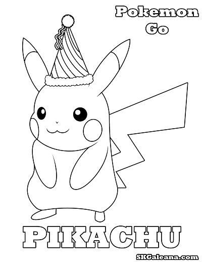 Pikachu coloring page by SKGaleana by SKGaleana