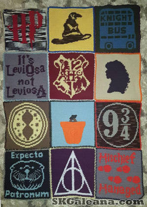 Harry Potter Crochet Blanket Pattern by SKGaleana by SKGaleana Harry Potter Crochet Blanket Pattern by SKGaleana by SKGaleana