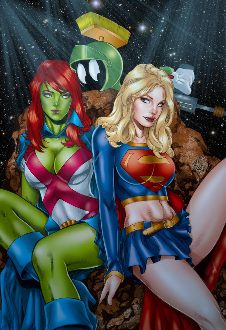 Supergirl and friends Martians by Carlos Silva by tony058