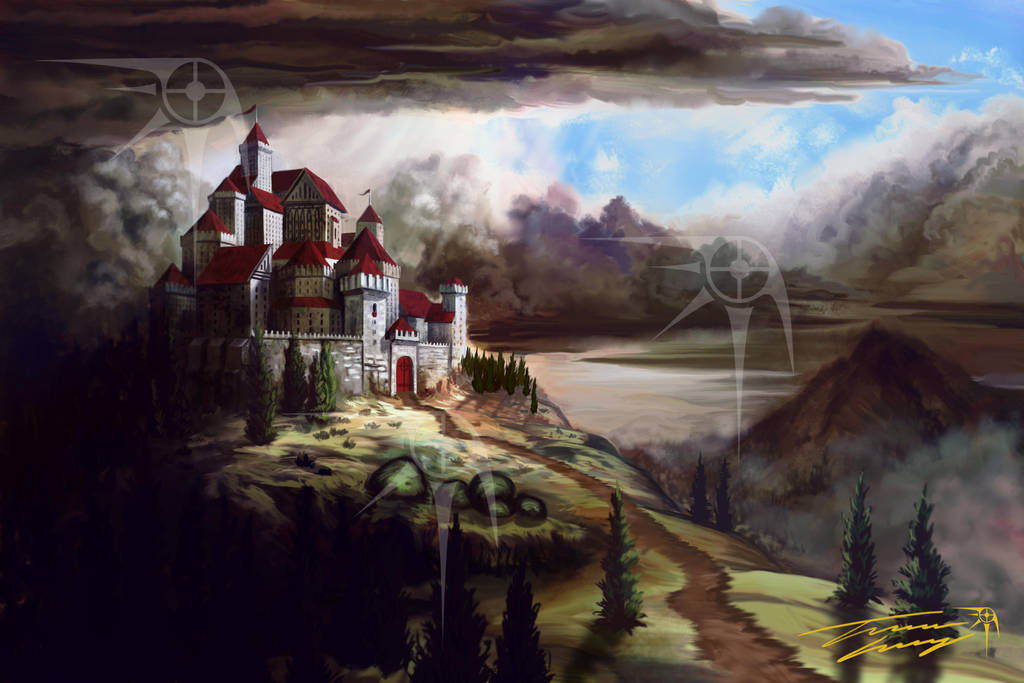 Castle below the sky by RavenseyeTravisLacey