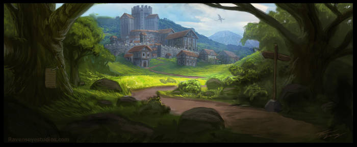 Castle In The Distance by RavenseyeTravisLacey
