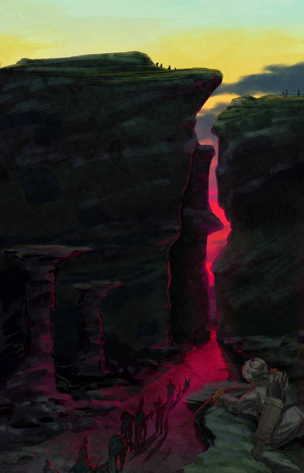 Fallen star canyon by Feael