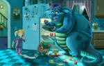 There's a Monster in My Fridge by sharpie99