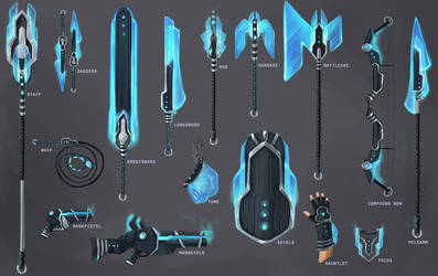 Manashard Weapon Set by JNetRocks