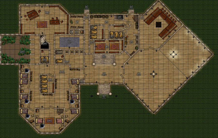 DND mansion map - 1st Floor by r3v3r53d on DeviantArt