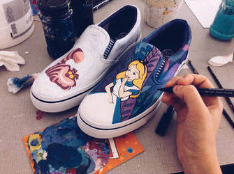 Alice in Wonderland Shoes by Bobsmade