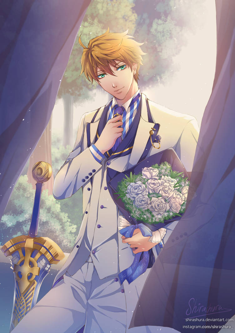 Arthur Pendragon white day ver. (Fate/Grand Order) by shirashura on