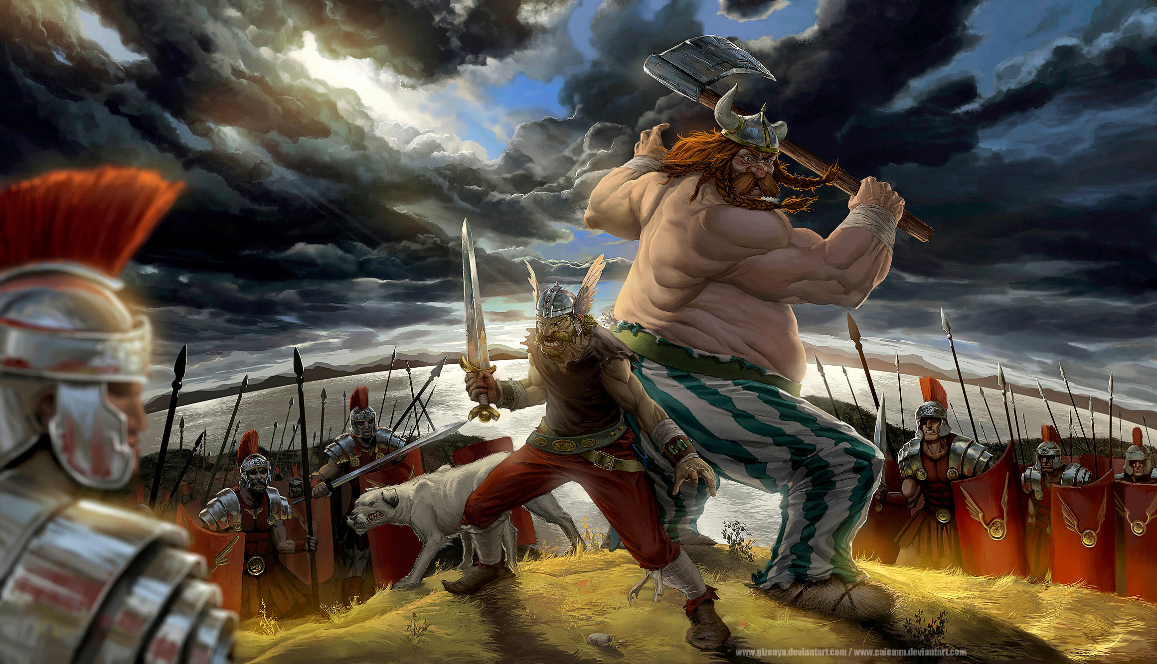 Asterix And Obelix by GisAlmeida
