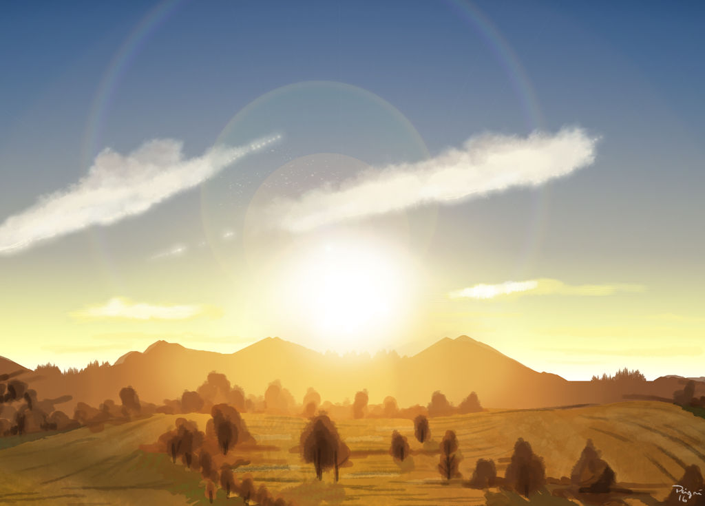 Sunset plains by Speedialga
