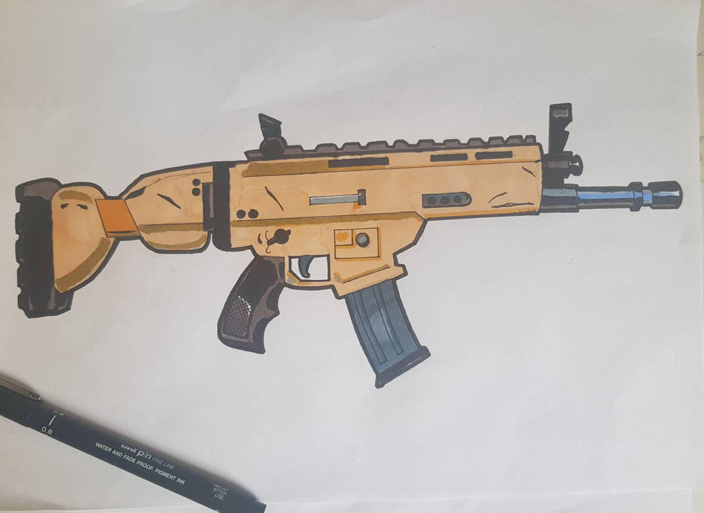 Fortnite scar! by DrawingJames87 on DeviantArt