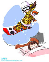 Snow boarding by appochan
