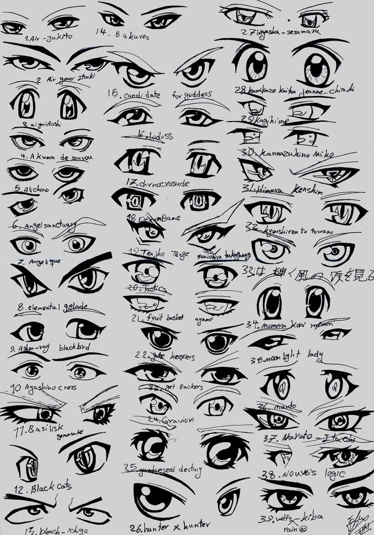 39 Male Anime Eyes By Run Streetart On Deviantart