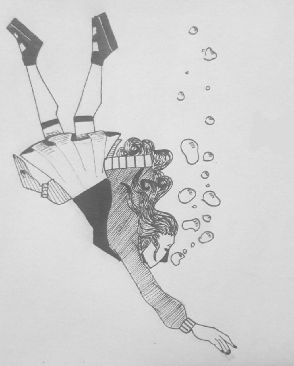 Inktober #20 - Deep by TheSpiciestRamen