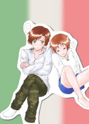 Hetalia: The Italy Brothers by vimsweet