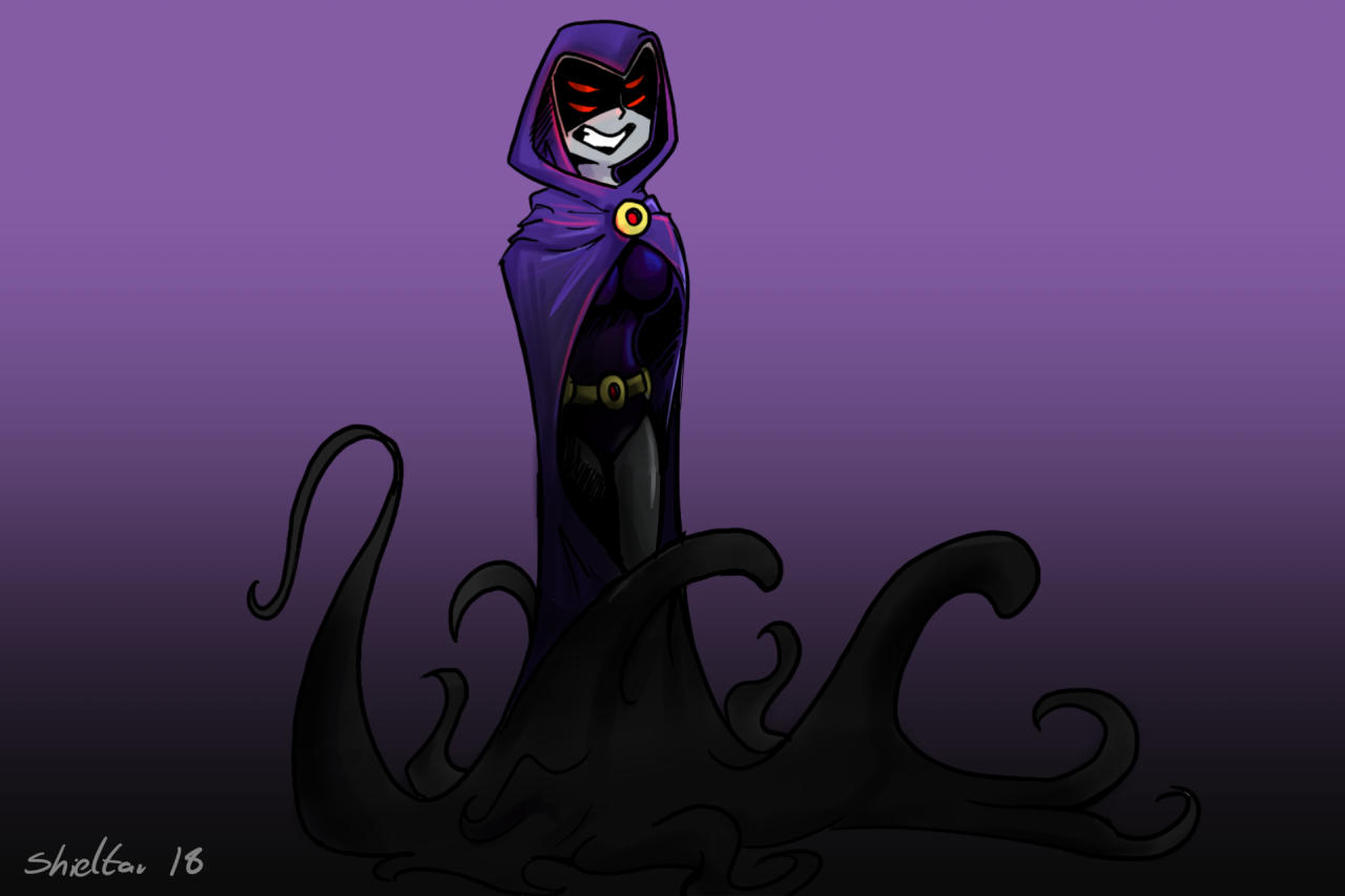 My 1st raven drawing by Shieltar