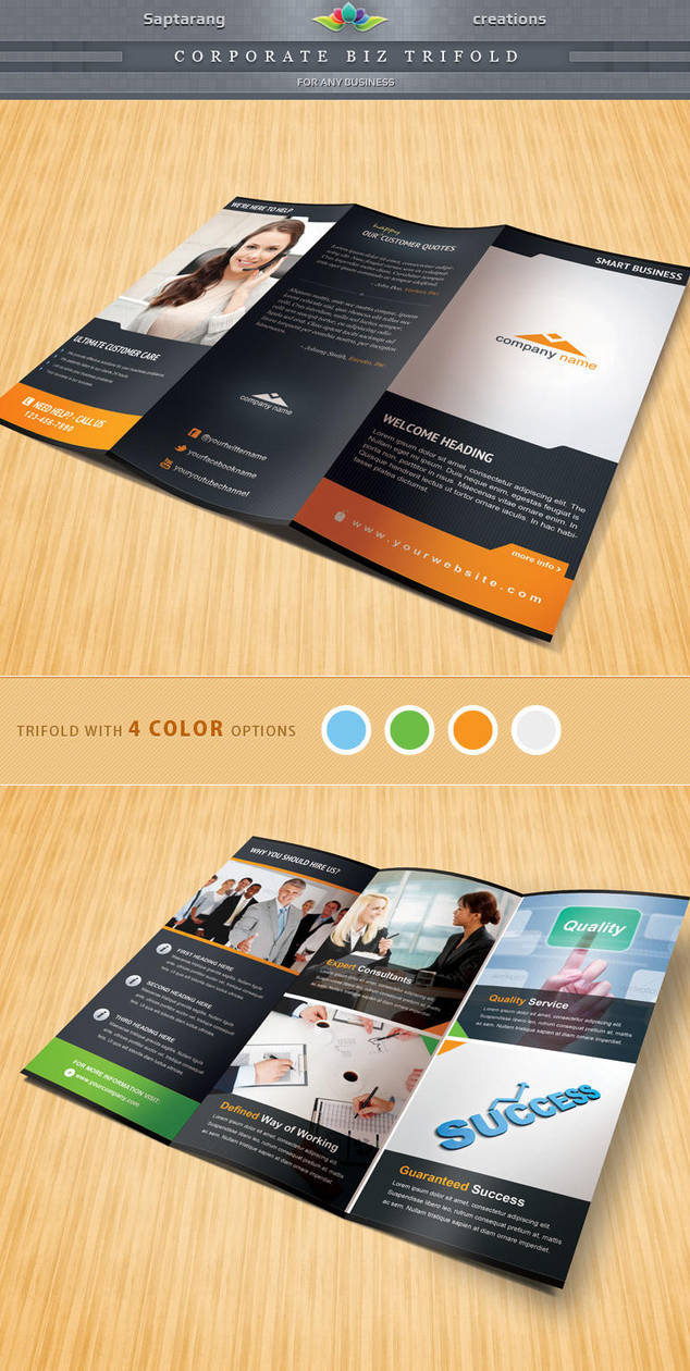 Corporate Biz Trifold by Saptarang