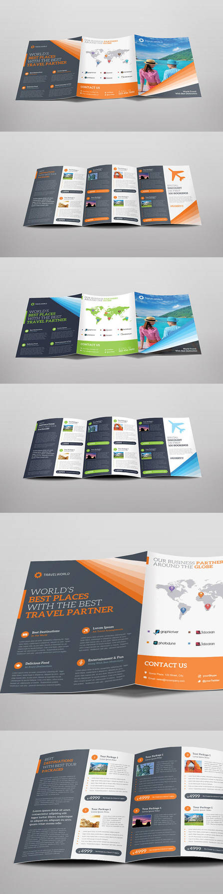 Travelworld Trifold Brochure by Saptarang