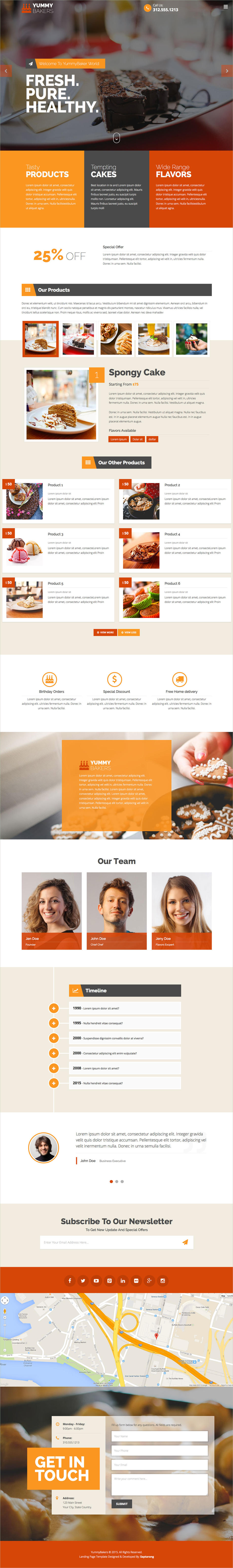 Products Services Landing Page by Saptarang