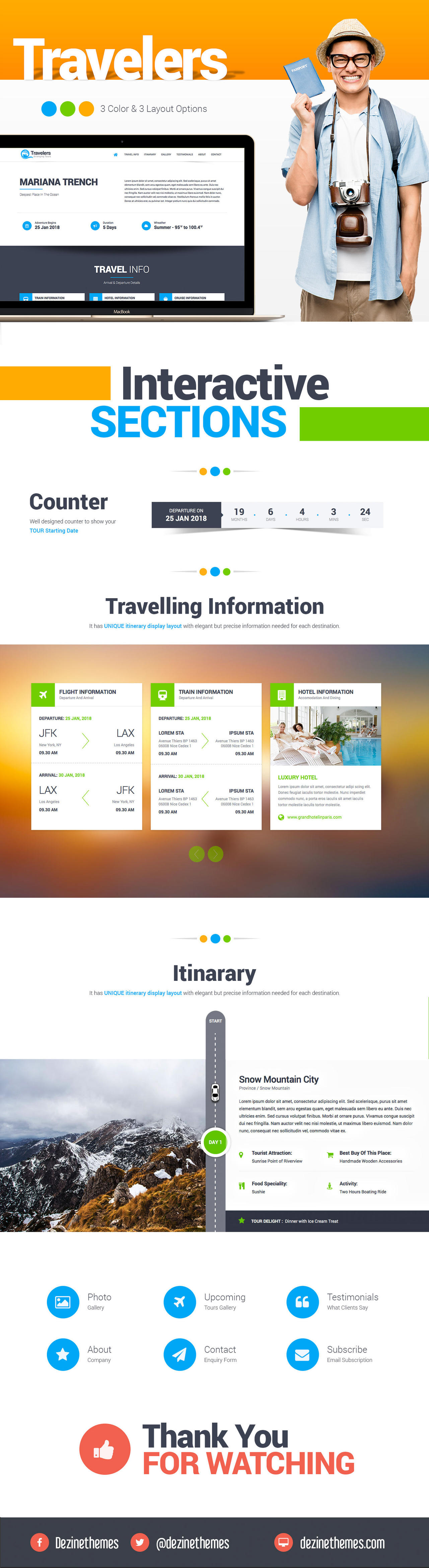 Travelers Landing Page Website by Saptarang