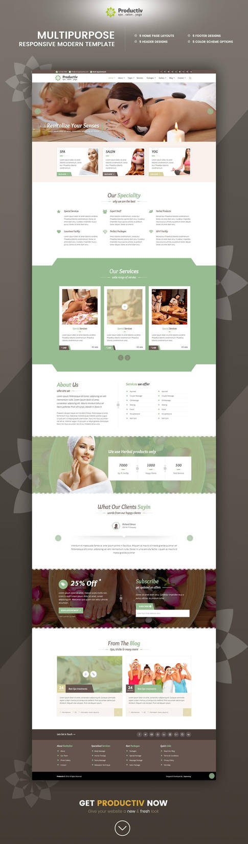 Productiv Multipurpose Responsive HTML Template by Saptarang