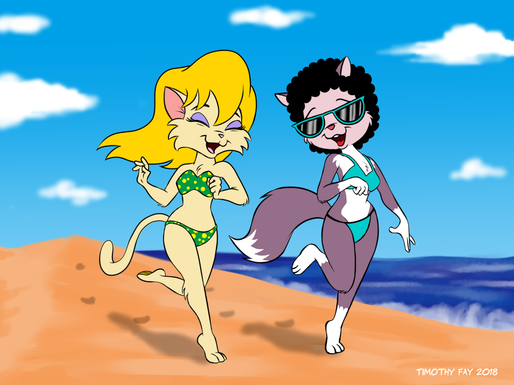 Bikini Cats by Tim-Kangaroo