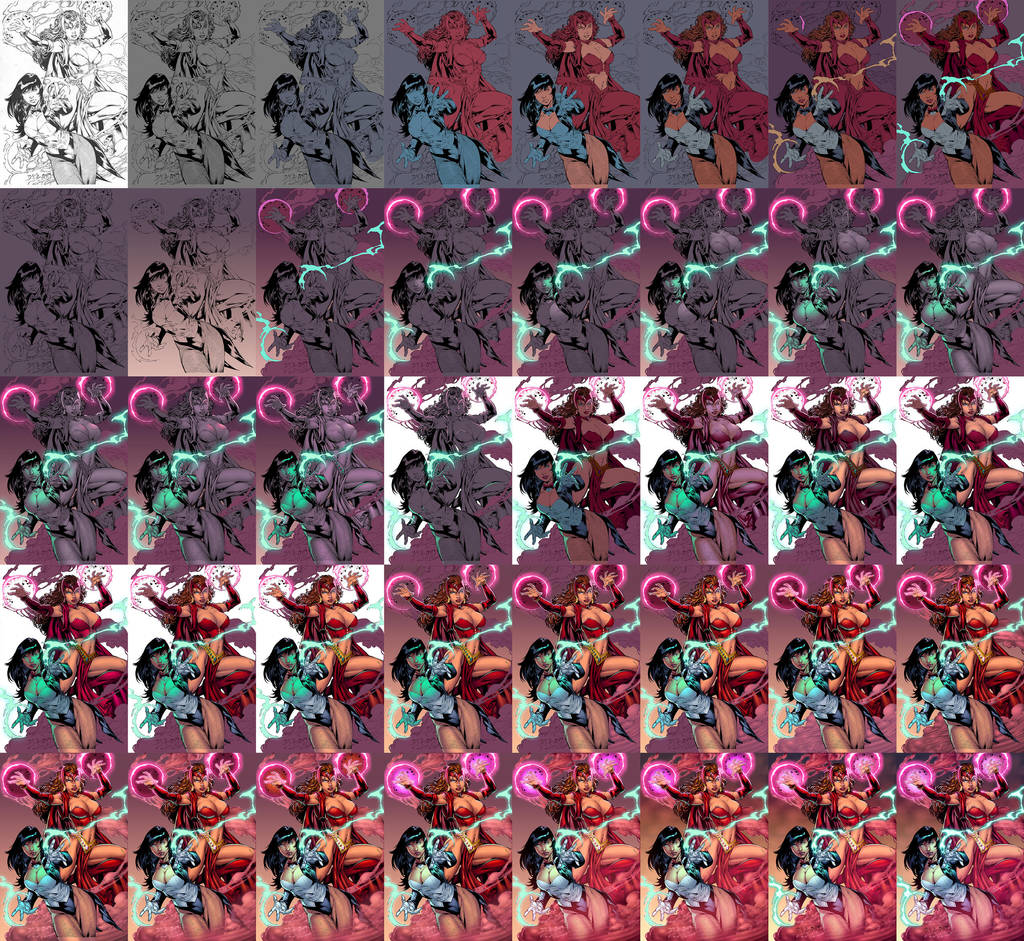 zatana and scarletwitch by alissonart Walkthrough by knytcrawlr