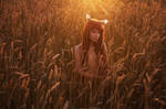 loneliness in wheat by sauronushka
