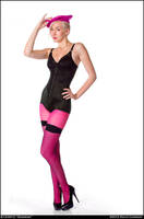 Sparrow in Pink and Black by Keradwc