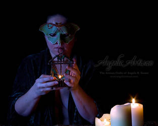 Luna Moth Mask II (featuring Lady Skygge) by Angelic-Artisan
