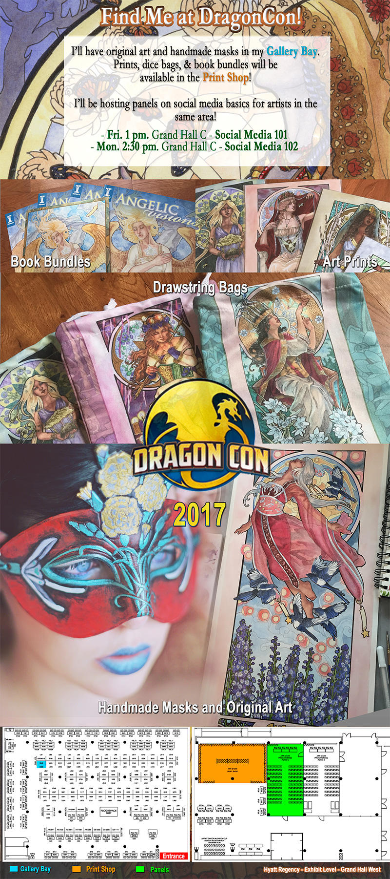 Find Me at DragonCon 2017! by Angelic-Artisan