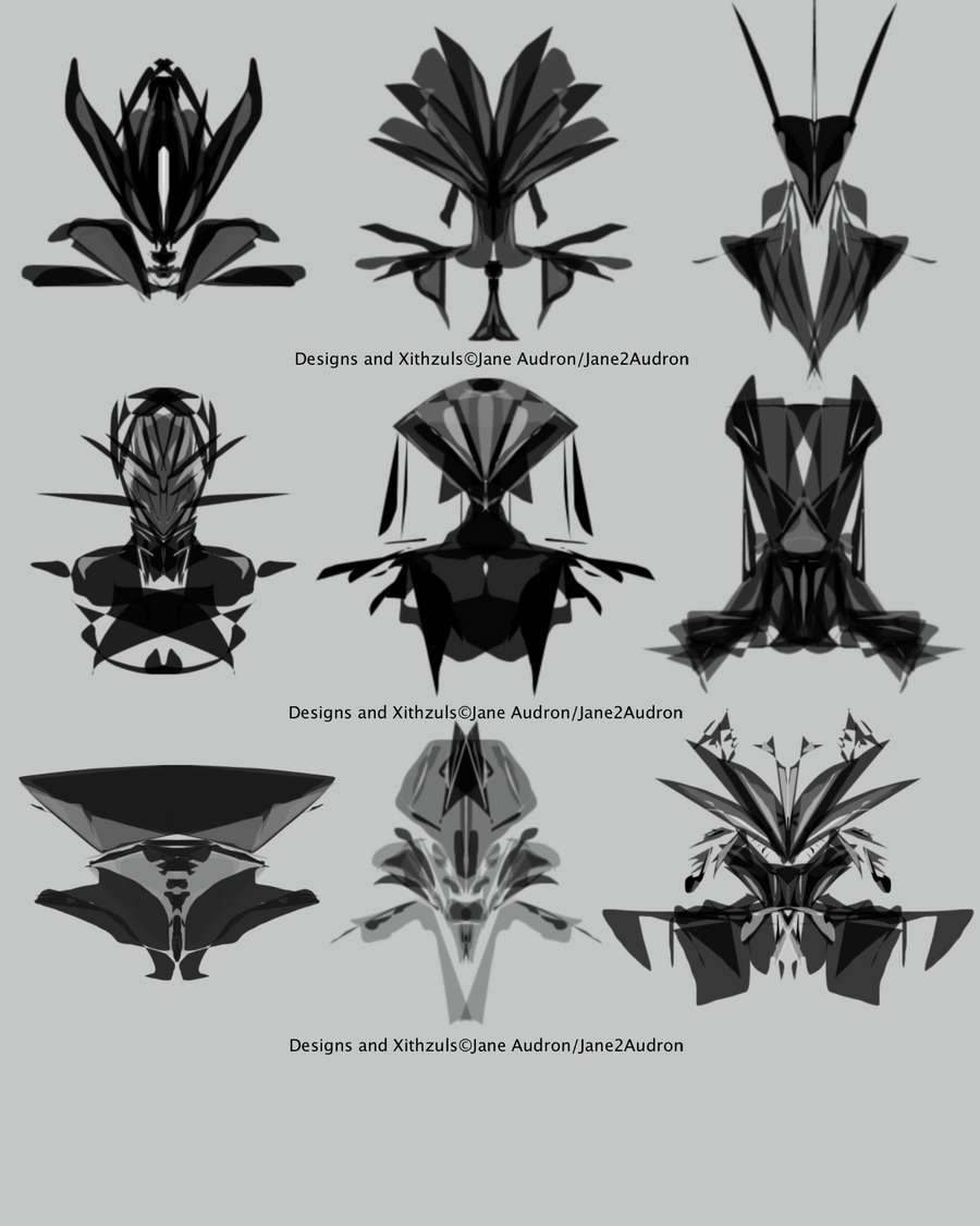 Xithzul Head Types by Jane2Audron