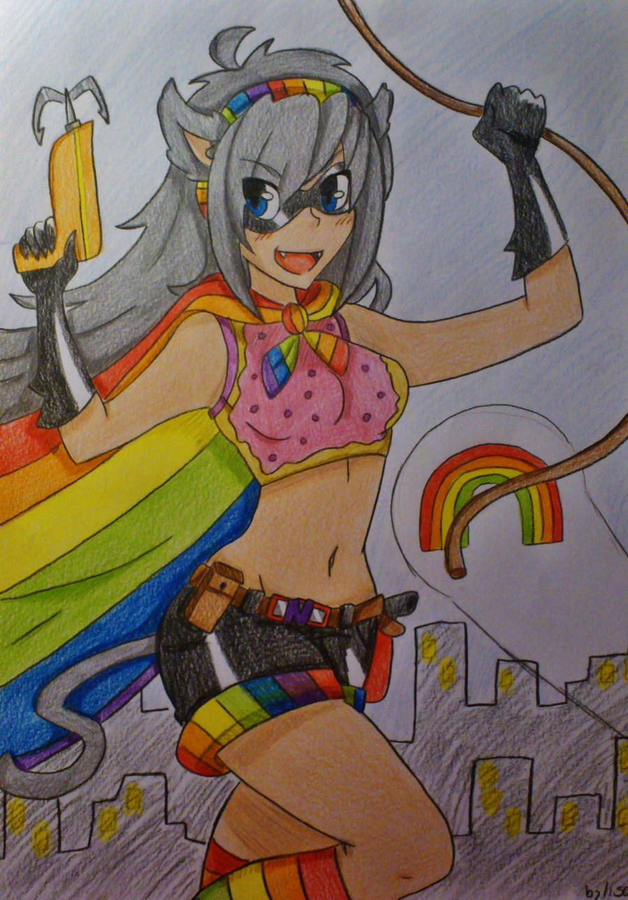 Super Nyan Cat by Viodino